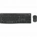 Kлаиатура с безжична мишка Logitech MK295 Черен Бял Сив португалски език