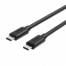 Kabelis USB C Unitek Y-C477BK Melns 1 m