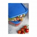 Lunchbox Borgonovo   Blauw Rechthoekig 2,3 L (6 Stuks)