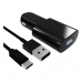 Billader Contact USB-C (1 m) Svart