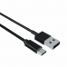 Kabel USB A naar USB C Contact (1 m) Zwart