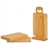 Set Snijplank Met steun Bruin Bamboe (6 Onderdelen) (21 x 14 x 0,8 cm)