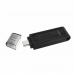 USB flash disk Kingston DT70/128GB usb c Čierna 128 GB