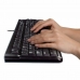 Tastatur und optische Maus Logitech Desktop MK120 Schwarz Qwerty US