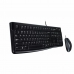 Клавиатура и оптична мишка Logitech Desktop MK120 Черен Qwerty US