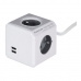 Forlængerledning Spand Allocacoc PowerCube Extended USB E(FR) (3 m)