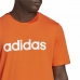 Men’s Short Sleeve T-Shirt Adidas  Essentials Embroidered Linear Orange