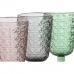 Glasset Home ESPRIT Svart Röd Grön Glas 285 ml (6 antal)