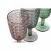 Set de pahare Home ESPRIT Negru Roșu Verde Geam 285 ml (6 Unități)