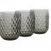 Set de Verres Home ESPRIT Gris Verre 240 ml (6 Unités)