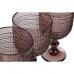 Conjunto de Copos Home ESPRIT Cor de Rosa Cristal 325 ml (6 Unidades)