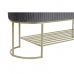 Sittpall DKD Home Decor Grå Gyllene Metall 120 x 40 x 45 cm