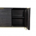 Anrichte DKD Home Decor 8424001827114 Schwarz Gold Mango-Holz (145 x 43 x 77 cm) (145 x 41 x 77 cm)