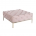 Sittpall DKD Home Decor Rosa Gyllene Metall 100 x 100 x 45 cm