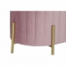 Banchetă DKD Home Decor   Roz Auriu* Metal Poliester Кадифе (123 x 50 x 45 cm)