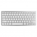 Billentyűzet Silver HT Teclado Inalámbrico Colors Edition - Blanco Spanyol Qwerty Ezüst színű