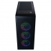 ATX Semi-toren doos Hiditec H1 AIR Zwart Multicolour