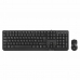 clavier et souris NGS Cocoa Kit (2 pcs) Noir Espagnol Qwerty