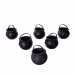 Halloween Decoraties My Other Me Mini Cauldrons Zwart Met handvatten (6 uds) (5 x 7 x 7 cm)