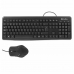 Tastatur og mus CoolBox COO-KTR-01U Spansk qwerty Sort