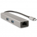 Docking-station CoolBox Hub miniDOCK4 USB-C Grå