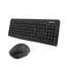 clavier et souris CoolBox COO-KTR-02W Espagnol Qwerty