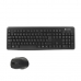 clavier et souris CoolBox COO-KTR-02W Espagnol Qwerty