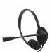 Headphones with Microphone Nilox NXAU0000002 Black