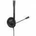 Headphones with Microphone Nilox NXAU0000002 Black