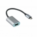 Adaptador USB C a HDMI i-Tec C31METALHDMI60HZ Gris 4K UHD