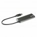 USB-keskitin i-Tec U3HUB448 Hopeinen Musta Harmaa