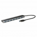 Hub USB i-Tec U3HUB778 Argentato Nero Grigio