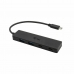 USB elosztó i-Tec C31HUBMETAL2A2C Fekete