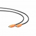 HDMI kabelis su Ethernet GEMBIRD CC-HDMI4L-6 Juoda Juoda / Oranžinė 1,8 m