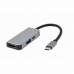 USB-jaotur GEMBIRD A-CM-COMBO3-02 Hõbedane