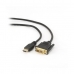 Kabel HDMI na DVI GEMBIRD CC-HDMI-DVI-6 1,8 m Černý