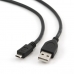 Câble USB vers micro USB GEMBIRD 1.8m USB 2.0 A/Micro-B M (3 m) Noir 1,8 m (1 Unité)