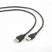 Cable Alargador USB GEMBIRD 1.8m USB 2.0 A M/FM (1,8 m) Negro 1,8 m