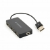 Hub USB GEMBIRD UHB-U2P4-04 Preto (1 Unidade)