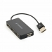 USB-jaotur GEMBIRD UHB-U2P4-04 Must (1 Ühikut)
