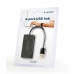 USB-jaotur GEMBIRD UHB-U2P4-04 Must (1 Ühikut)