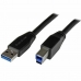 Cablu USB A la USB B Startech USB3SAB5M Negru 5 m