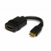 HDMI til Mini HDMI-Kabel Startech HDACFM5IN Svart