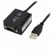 Adaptateur Startech ICUSB422 DB9 1,8 m Noir