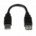 Kabel USB Startech USBEXTAA6IN          USB A Črna