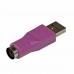 Adapter PS/2 do USB Startech GC46MFKEY Fioletowy Fiolet