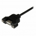 USB-Kabel USB M Startech USBPNLAFAM1 Schwarz 30 cm