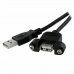 USB kabel USB M Startech USBPNLAFAM1 Crna 30 cm