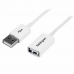 Câble USB Startech USBEXTPAA3MW         USB A Blanc