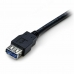 USB-kaabel Startech USB3SEXT2MBK         Must